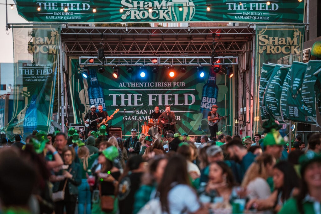 Gaslamp St. Patrick's Day Music & Beer Festival in downtown, San Diego
