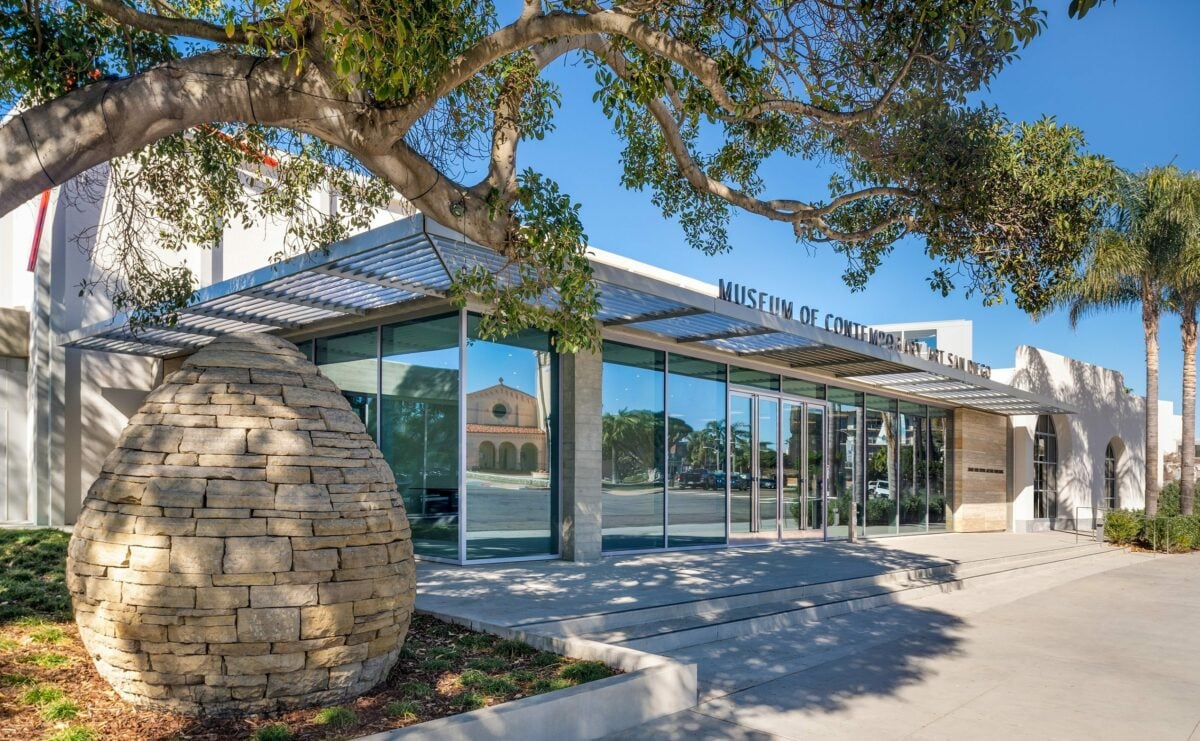 Exterior of the art gallery the Museum of Contemporary Art San Diego in La Jolla