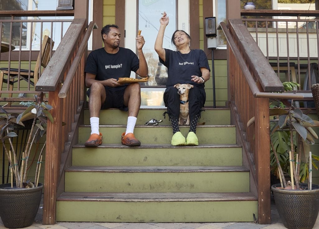 Owners of Lia's Lumpia who are hosting a Mango Madness cannabis pairing dinner on 4/20 in 2025